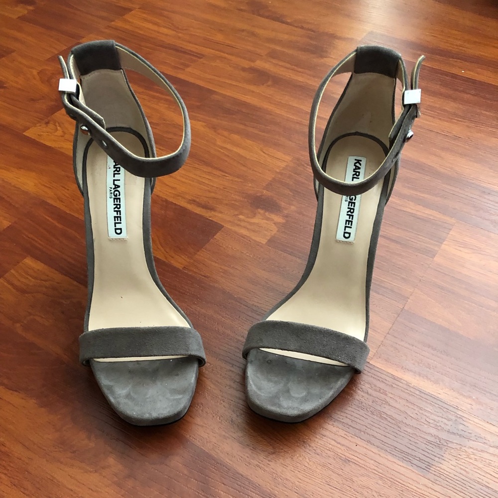 Karl Lagerfeld grey sandals